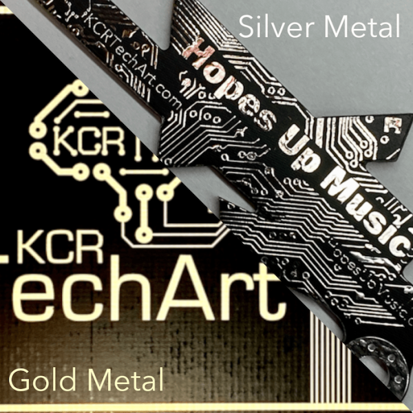 silver and gold metal examples