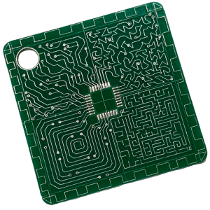 Front view Green KeyChain