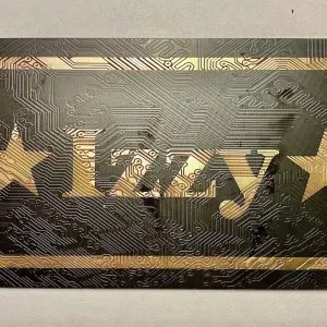 custom name plate IZZY black and gold