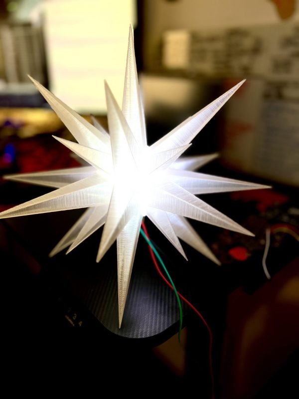 LED 3D Printed Star